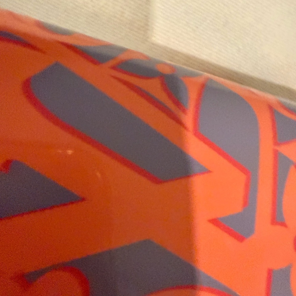 Louis Vuitton Vibrant Orange and Gray Floral Wallet - Picture 6 of 7